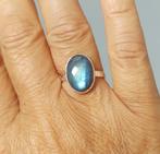 Zilveren ring met natuurlijke Labradoriet steen zilver 925, O.T., Blauw, Nieuw, Ophalen of Verzenden