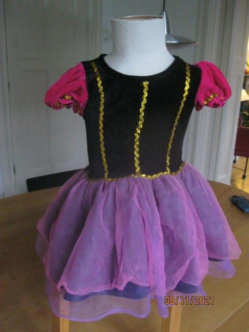 Prinsessenjurk, spaans jurkje: 104/116,2/4 jr,schoentjes, Kinderen en Baby's, Carnavalskleding en Verkleedspullen, Zo goed als nieuw
