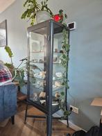 Ikea vitrinekast grijs zonder planken., Huis en Inrichting, Kasten | Vitrinekasten, Ophalen, 50 tot 100 cm, Zo goed als nieuw