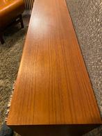 Vintage platenkast, in nieuwstaat!, Ophalen, Teakhout, Zo goed als nieuw, Minder dan 150 cm