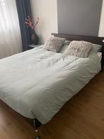 Tweepersoonsbed 160x210, Ophalen, Bruin, 210 cm, Tweepersoons