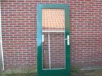deur met glas, Doe-het-zelf en Verbouw, 80 tot 100 cm, Gebruikt, Glas, Buitendeur