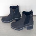 Enkellaarsjes Donkergrijs Leer (ZGAN), Ophalen of Verzenden, Zo goed als nieuw, Grijs