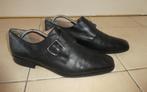 Grosvenor gespschoenen maat 46 zwart leer monk strap shoes, Grosvenor, Verzenden, Zwart, Gespschoenen