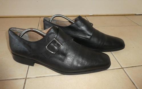 Grosvenor gespschoenen maat 46 zwart leer monk strap shoes, Kleding | Heren, Schoenen, Zo goed als nieuw, Gespschoenen, Zwart