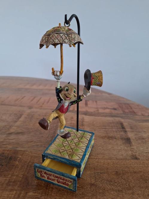 Disney traditions Jiminy Cricket "Let your conscience be", Verzamelen, Disney, Gebruikt, Beeldje of Figuurtje, Ophalen of Verzenden