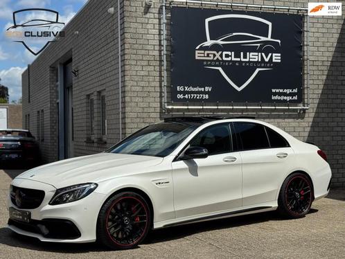 Mercedes-Benz C-klasse AMG 63 S Edition 1 PANO | BURMESTER |, Auto's, Mercedes-Benz, Bedrijf, Te koop, C-Klasse, 360° camera, ABS