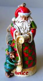 Jim Shore Naughty / Nice Santa hanging ornament, Verzamelen, Beelden en Beeldjes, Ophalen of Verzenden, Zo goed als nieuw, Overige typen