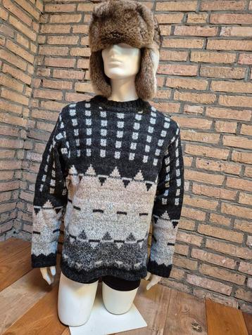 Tokka Tribe Trui vintage 100% wol gebreid warm duurzaam  beschikbaar voor biedingen