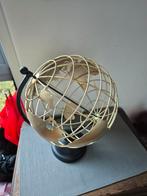 Gouden metalen wereldbol, Ophalen of Verzenden, Zo goed als nieuw