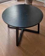 Mooie zwarte salontafel +/- 57 cm doorsnede, Ophalen, 50 tot 100 cm, 50 tot 100 cm, Zo goed als nieuw