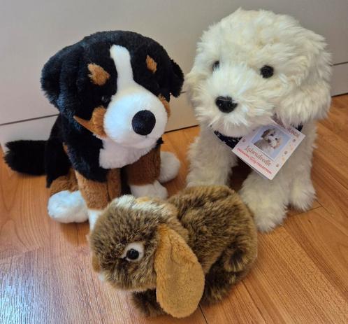 Teddy hermann knuffel set van 3 konijn en honden NIEUW!!, Kinderen en Baby's, Speelgoed | Knuffels en Pluche, Nieuw, Konijn, Ophalen of Verzenden