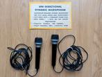 2 stuks uni directionele microfoon met 6.35 mm plug, Ophalen of Verzenden, Gebruikt, Zangmicrofoon