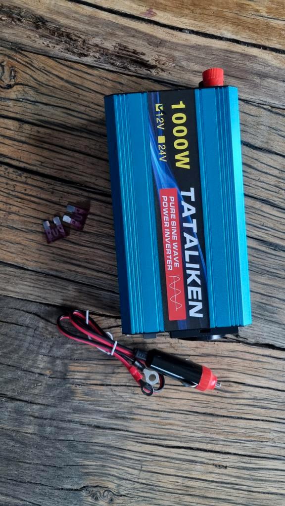 TATALIKEN 1000W Omvormer -Zuivere Sinus- 12v naar 230v 220v, Auto diversen, Auto-accessoires, Nieuw, Ophalen of Verzenden