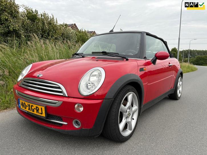 Mini Mini Cabrio 1.6 One de auto is goed onderhouden en besc, Auto's, Mini, Bedrijf, Te koop, Cabrio, ABS, Airconditioning, Alarm