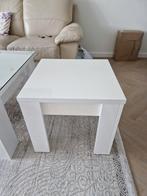 Hoogglans witte bijzettafel, 45 tot 60 cm, Minder dan 55 cm, Zo goed als nieuw, Ophalen