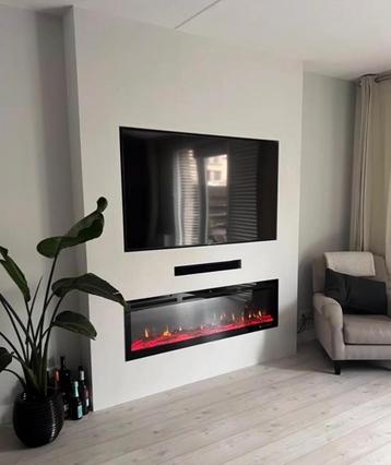 Cinewall op maat inclusief sfeerhaard ACTIE!! beschikbaar voor biedingen