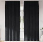 Prachtige fluweel gordijn 140 x (175-225-245-260 cm) zwart, 100 tot 150 cm, 200 cm of meer, Zwart, Nieuw