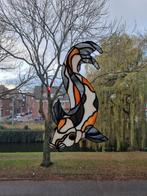 Glas in Lood Raamdecoratie Vis - 43cm, Ophalen of Verzenden