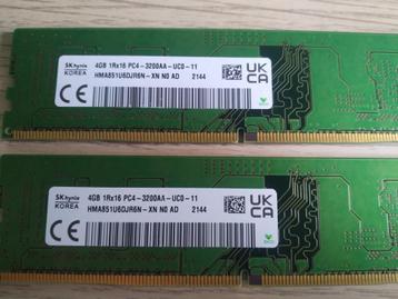SKHynix DDR4 2x4GB geheugen beschikbaar voor biedingen