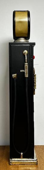 Benzinepomp kast zwart met lamp houten kast decoratie, Info@deconoord.nl, Deco Noord, Nieuw, Ophalen of Verzenden