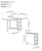 klaptafel Norden, Huis en Inrichting, Ophalen, 100 tot 150 cm, 50 tot 100 cm, Zo goed als nieuw