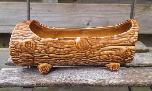 Prachtige vintage boomstam bloembak., Verzamelen, Retro, Huis en Inrichting, Ophalen of Verzenden