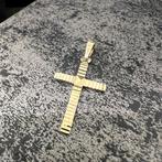 14 karaat gouden kruis hanger kettinghanger kruis jezus, Ophalen of Verzenden, Zo goed als nieuw, Goud, Kruis of Symbool