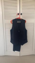 Maat 36, marine blauw, broek en colbert, Ophalen, Kostuum of Pak, Blauw, Zo goed als nieuw