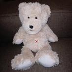 Hema beige draadjes pluche beer, 36 cm., Ophalen of Verzenden, Zo goed als nieuw, Beer