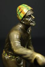 Bronzen beeld Vienna Bronze naar Bergman tapijtverkoper, Ophalen of Verzenden, Brons