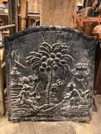 Haardplaat omstreeks 1700 58x 65x 2 cm, Ophalen of Verzenden, Gebruikt, Houthaard