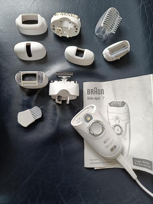 Braun silk-epil 7 type 5377 tondeuse en epilator, Witgoed en Apparatuur, Persoonlijke-verzorgingsapparatuur, Gebruikt, Scheren en Epileren