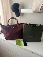 Longchamp le pliage Maat M, Sieraden, Tassen en Uiterlijk, Tassen | Damestassen, Ophalen of Verzenden, Zo goed als nieuw, Zwart