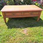 Antiek grene look  blank eiken salontafel, Ophalen, 100 tot 150 cm, 50 tot 100 cm, Minder dan 50 cm