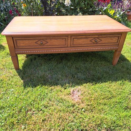 Antiek grene look  blank eiken salontafel, Huis en Inrichting, Tafels | Salontafels, Minder dan 50 cm, 50 tot 100 cm, 100 tot 150 cm