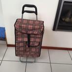 boodschappentrolley met twee wielen, 30 cm of meer, Gebruikt, Beige, Wieltjes