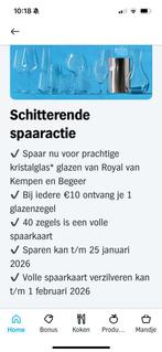 Spaaractie AH, glazen , kristal, v Royal Kempen en Begeer, Albert Heijn, Ophalen of Verzenden