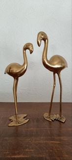 Koppel  messing flamingo's, Antiek en Kunst, Ophalen of Verzenden