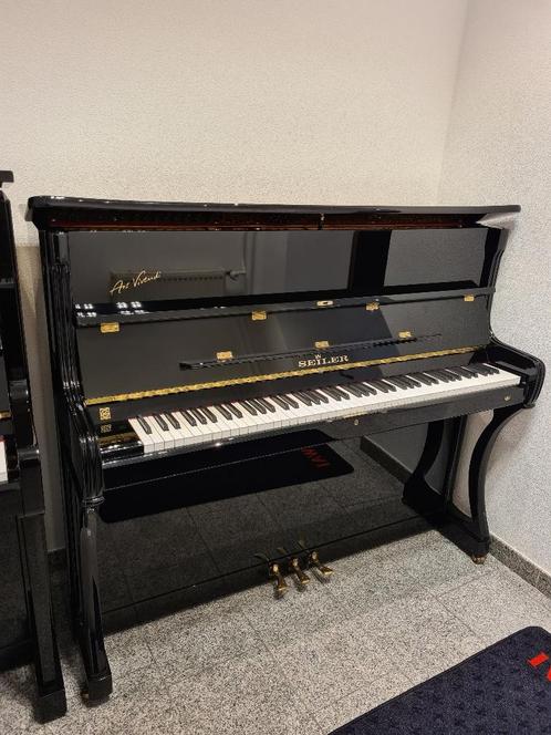 Seiler 122 Konsole Ars Vivendi PE concertpiano occasion 1994, Muziek en Instrumenten, Piano's, Gebruikt, Piano, Zwart, Hoogglans