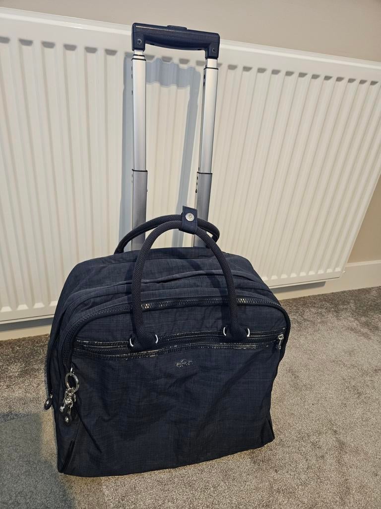 Kipling trolley / werktas / laptopvak, Ophalen of Verzenden, Blauw, 30 cm of meer, Minder dan 35 cm
