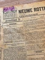 oude Rotterdamse kranten 1928 / sommige met postzegels 1,5 c, Ophalen of Verzenden, Gelezen, Krant