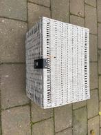 Stevige witte mand met deksel, Ophalen of Verzenden, Gebruikt, Rechthoekig, Mand