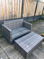 Kleine 2 zit lounge bank ZONDER KUSSENS, Tuin en Terras, Tuinsets en Loungesets, Ophalen, Bank