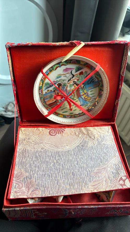 Antiek Chinees Theeservies in Doos, Antiek en Kunst, Antiek | Porselein, Ophalen of Verzenden