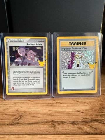 Pokémon Celebrations - Holo Trainer Cards beschikbaar voor biedingen