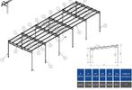 staal constructie, hal, werkplaats, garage 7x20 [140m2], Doe-het-zelf en Verbouw, Metalen, Ophalen, Nieuw, IJzer