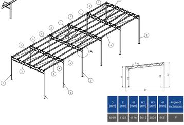 staal constructie, hal, werkplaats, garage 7x20 [140m2] beschikbaar voor biedingen