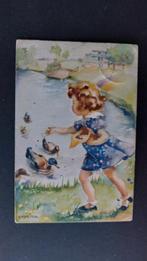 A. Kermer, meisje voert de eendjes, Verzenden, Gelopen, Overige thema's