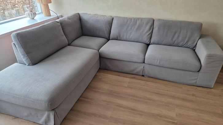 Fantastische hoekbank, stof kussens wasbaar!, Huis en Inrichting, Banken | Bankstellen, Gebruikt, Hoekbank, Vierpersoons of meer